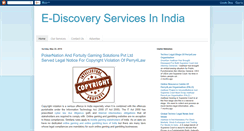 Desktop Screenshot of ediscoveryservicesinindia.blogspot.com