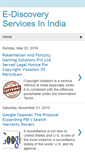 Mobile Screenshot of ediscoveryservicesinindia.blogspot.com