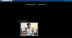 Desktop Screenshot of hardcore-training.blogspot.com
