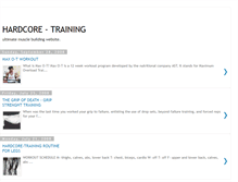Tablet Screenshot of hardcore-training.blogspot.com