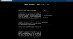 Desktop Screenshot of daverainesblog.blogspot.com