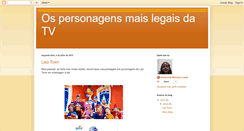 Desktop Screenshot of personagensdatv.blogspot.com