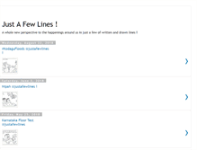Tablet Screenshot of just-a-few-lines.blogspot.com