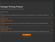 Tablet Screenshot of estrogenprimingprotocol.blogspot.com