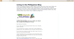 Desktop Screenshot of livinginthephilippinesblog.blogspot.com