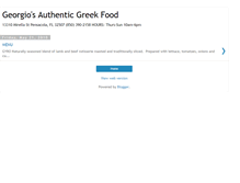 Tablet Screenshot of georgiosgreekfood.blogspot.com