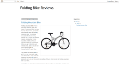 Desktop Screenshot of folding-bike-review.blogspot.com