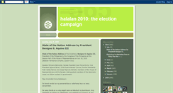 Desktop Screenshot of halalan2010campaign.blogspot.com