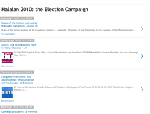 Tablet Screenshot of halalan2010campaign.blogspot.com