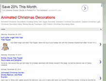 Tablet Screenshot of animatedchristmasdecorations.blogspot.com