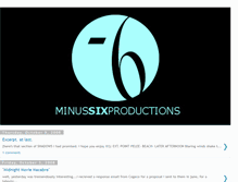 Tablet Screenshot of minussixproductions.blogspot.com