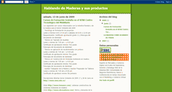 Desktop Screenshot of hablandodemaderas.blogspot.com