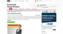 Desktop Screenshot of homemadetelugurecipes.blogspot.com