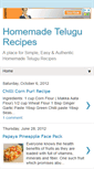 Mobile Screenshot of homemadetelugurecipes.blogspot.com