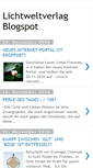Mobile Screenshot of lichtweltverlag.blogspot.com