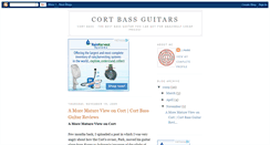 Desktop Screenshot of cortbassguitarreviews.blogspot.com