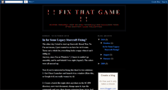 Desktop Screenshot of fixthatgame.blogspot.com