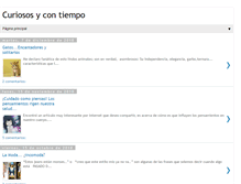 Tablet Screenshot of curiososycontiempo.blogspot.com