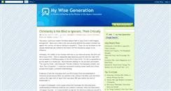 Desktop Screenshot of mywisegeneration.blogspot.com