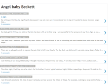 Tablet Screenshot of angelbabybeckett.blogspot.com