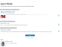 Tablet Screenshot of ajarnpalida.blogspot.com