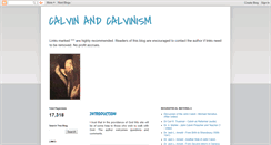 Desktop Screenshot of calvinismonline.blogspot.com