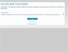 Tablet Screenshot of calvinismonline.blogspot.com