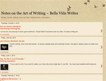 Tablet Screenshot of bellavidawrites.blogspot.com