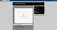 Desktop Screenshot of percusionafricana.blogspot.com