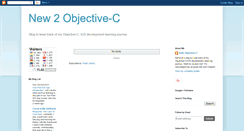 Desktop Screenshot of new2objectivec.blogspot.com