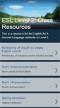 Mobile Screenshot of esllevel2.blogspot.com