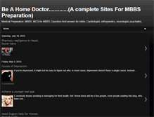 Tablet Screenshot of mbbsbooster.blogspot.com