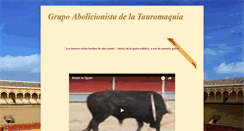 Desktop Screenshot of grupoabolicionistadelatauromaquia.blogspot.com