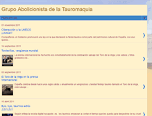 Tablet Screenshot of grupoabolicionistadelatauromaquia.blogspot.com