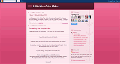 Desktop Screenshot of littlemisscakemaker.blogspot.com