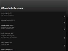 Tablet Screenshot of mamolsch-reviews.blogspot.com