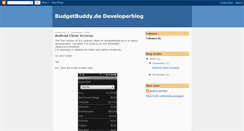 Desktop Screenshot of budgetbuddy-dev.blogspot.com