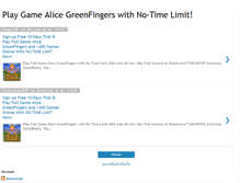Tablet Screenshot of gamealicegreenfingers.blogspot.com