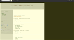 Desktop Screenshot of accidentalwitness.blogspot.com