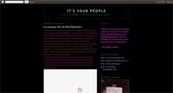 Desktop Screenshot of itsyourpeople.blogspot.com