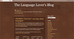 Desktop Screenshot of languagelover.blogspot.com