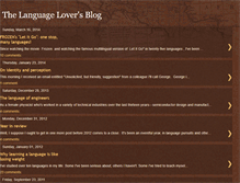 Tablet Screenshot of languagelover.blogspot.com