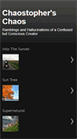 Mobile Screenshot of chaostopher.blogspot.com