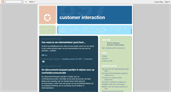 Desktop Screenshot of customerinteraction.blogspot.com