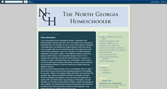 Desktop Screenshot of northgeorgiahomeschooler.blogspot.com