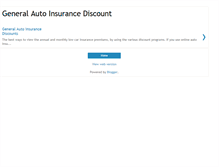 Tablet Screenshot of general-auto-insurance-discount.blogspot.com