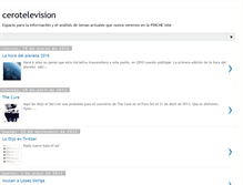 Tablet Screenshot of cerotelevision.blogspot.com