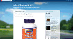 Desktop Screenshot of iodoral-reviews-now.blogspot.com