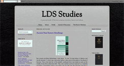Desktop Screenshot of lds-studies.blogspot.com