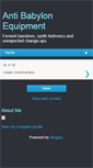 Mobile Screenshot of antibabylonequipment.blogspot.com
